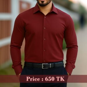 Maroon Shirt (China Micro Spandex)