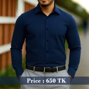 Navy Blue Shirt (China Micro Spandex)