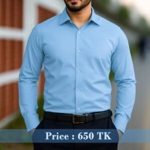Sky Blue Shirt (China Micro Spandex)